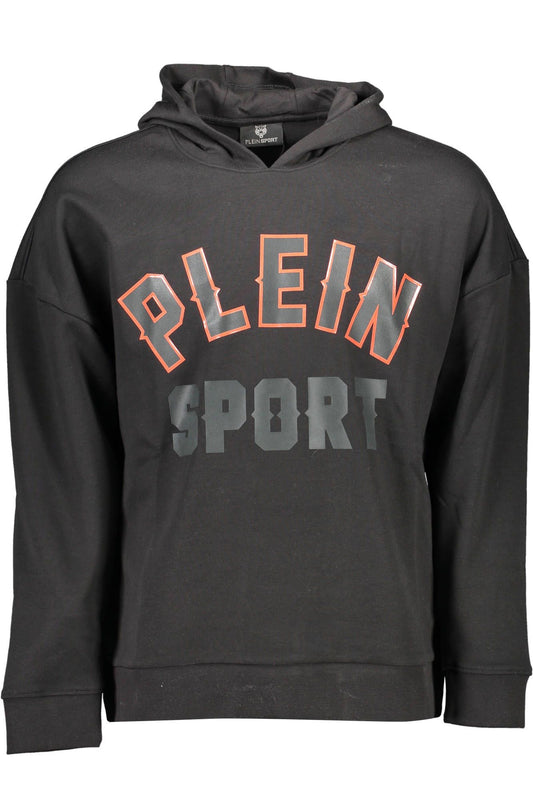 Black Cotton Men Sweater
