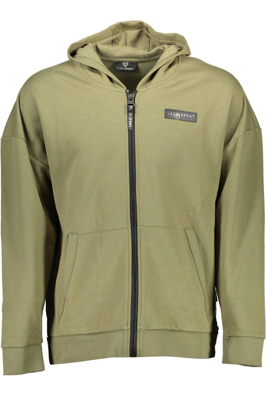 Green Cotton Men Sweater