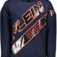 Blue Cotton Men Sweater