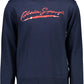 Blue Cotton Men Sweater