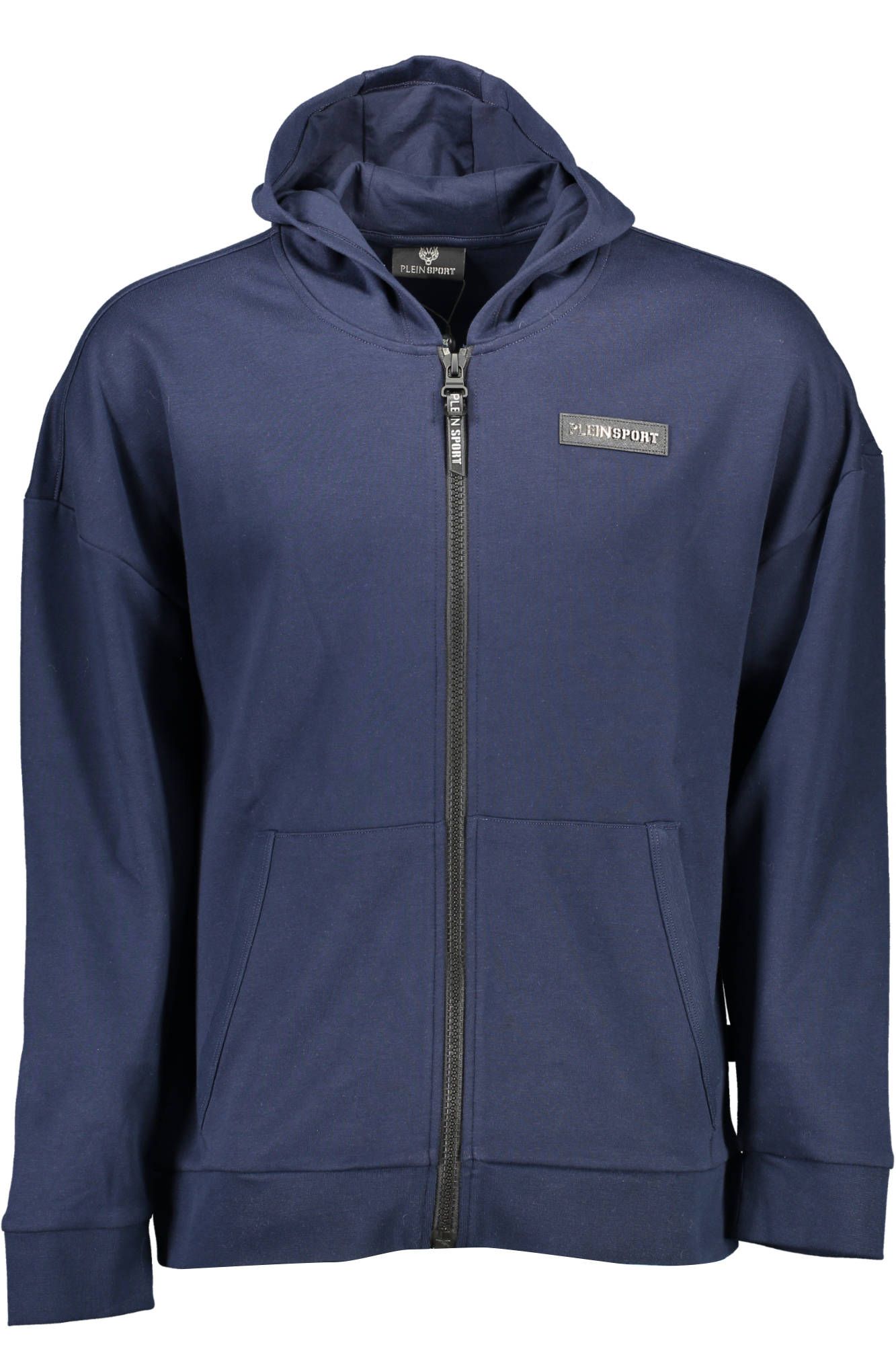Blue Cotton Men Sweater