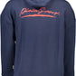 Blue Cotton Men Sweater