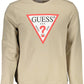 Beige Cotton Men Sweater