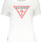 White Cotton Women T-Shirt