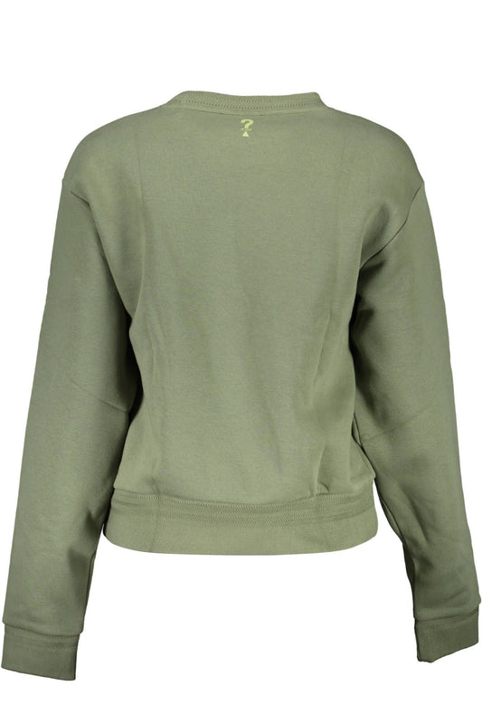 Green Cotton Women Sweater