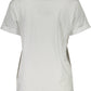 White Cotton Women T-Shirt