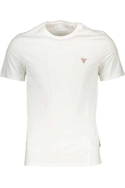 White Cotton Men T-Shirt