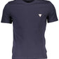 Blue Cotton Men T-Shirt
