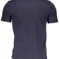 Blue Cotton Men T-Shirt