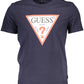 Blue Cotton Men T-Shirt