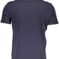 Blue Cotton Men T-Shirt