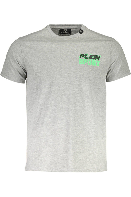 Gray Cotton Men T-Shirt