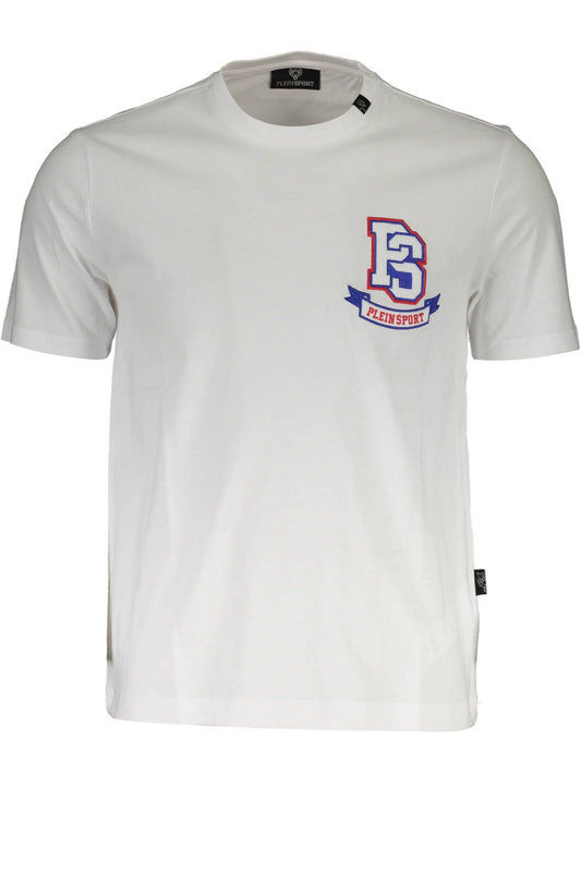 White Cotton Men T-Shirt