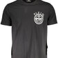 Black Cotton Men T-Shirt