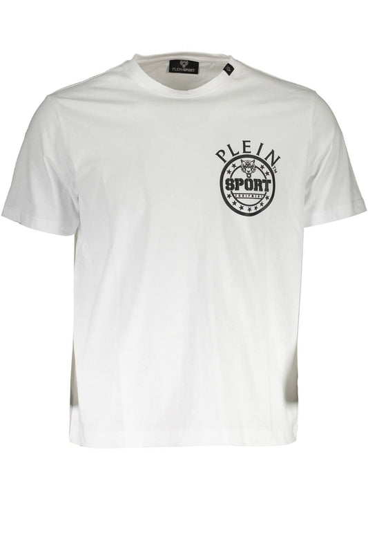 White Cotton Men T-Shirt