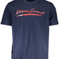 Blue Cotton Men T-Shirt