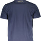 Blue Cotton Men T-Shirt