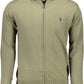 Green Cotton Men Sweater