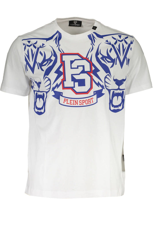 White Cotton Men T-Shirt