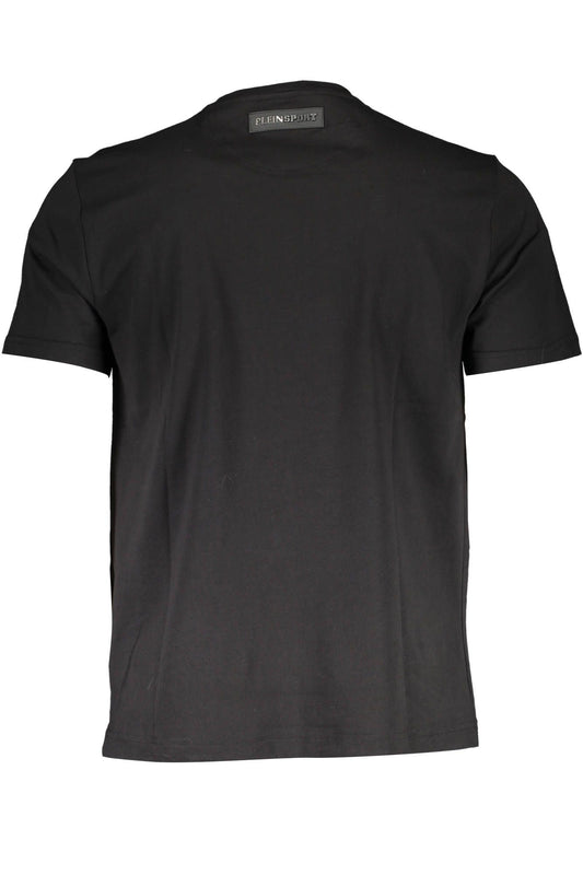 Black Cotton Men T-Shirt