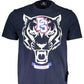 Blue Cotton Men TShirt