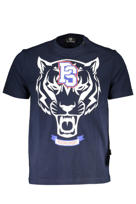 Blue Cotton Men TShirt