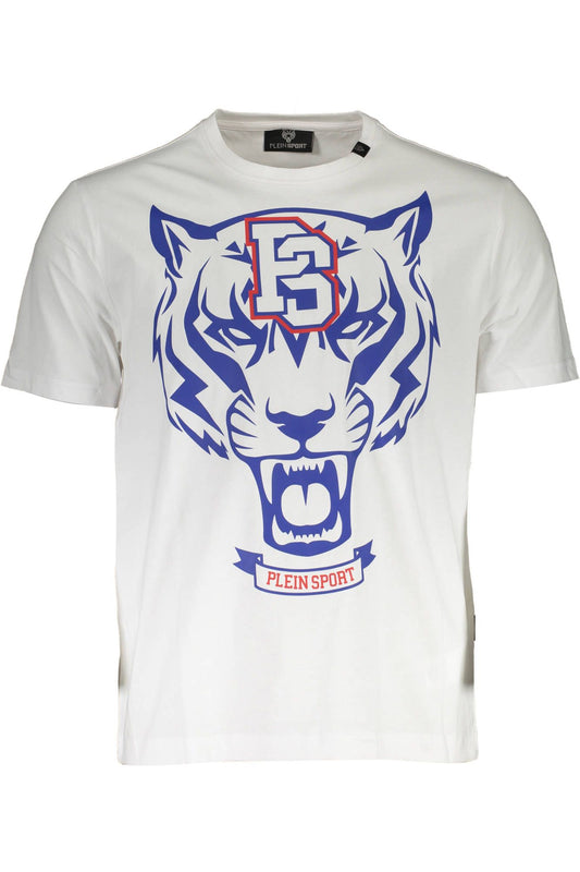 White Cotton Men T-Shirt