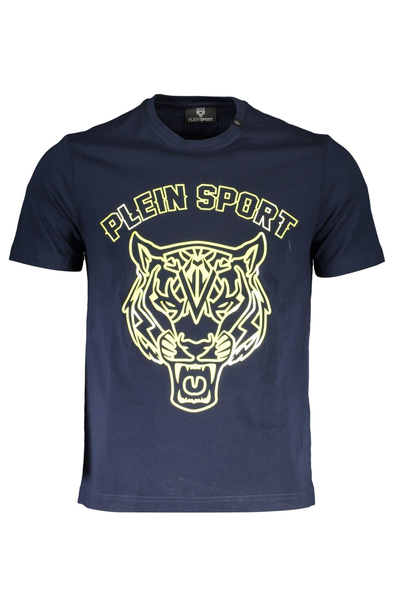 Blue Cotton Men T-Shirt
