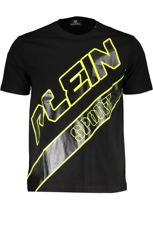 Black Cotton Men T-Shirt