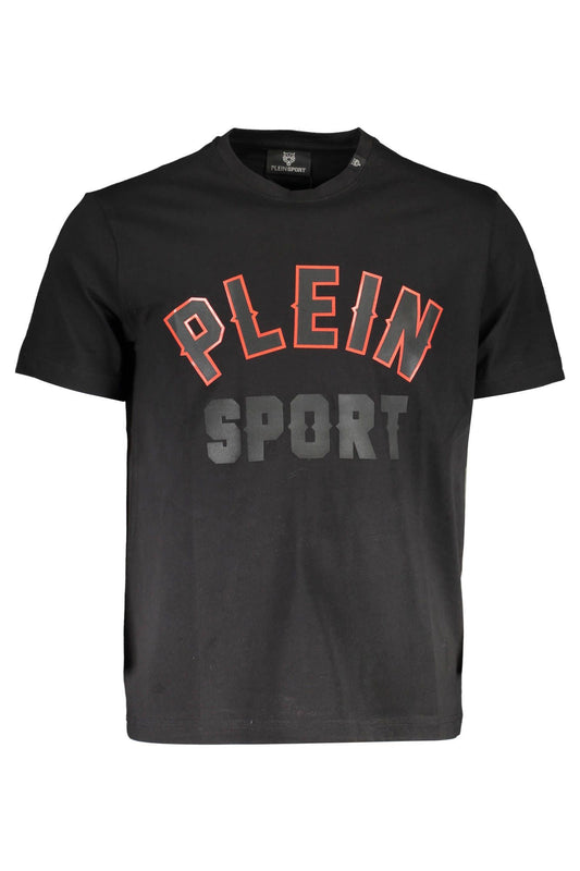 Black Cotton Men T-Shirt