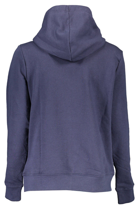 Blue Cotton Women Sweater