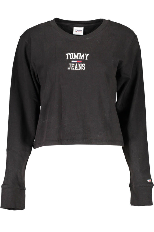 Black Cotton Women T-Shirt