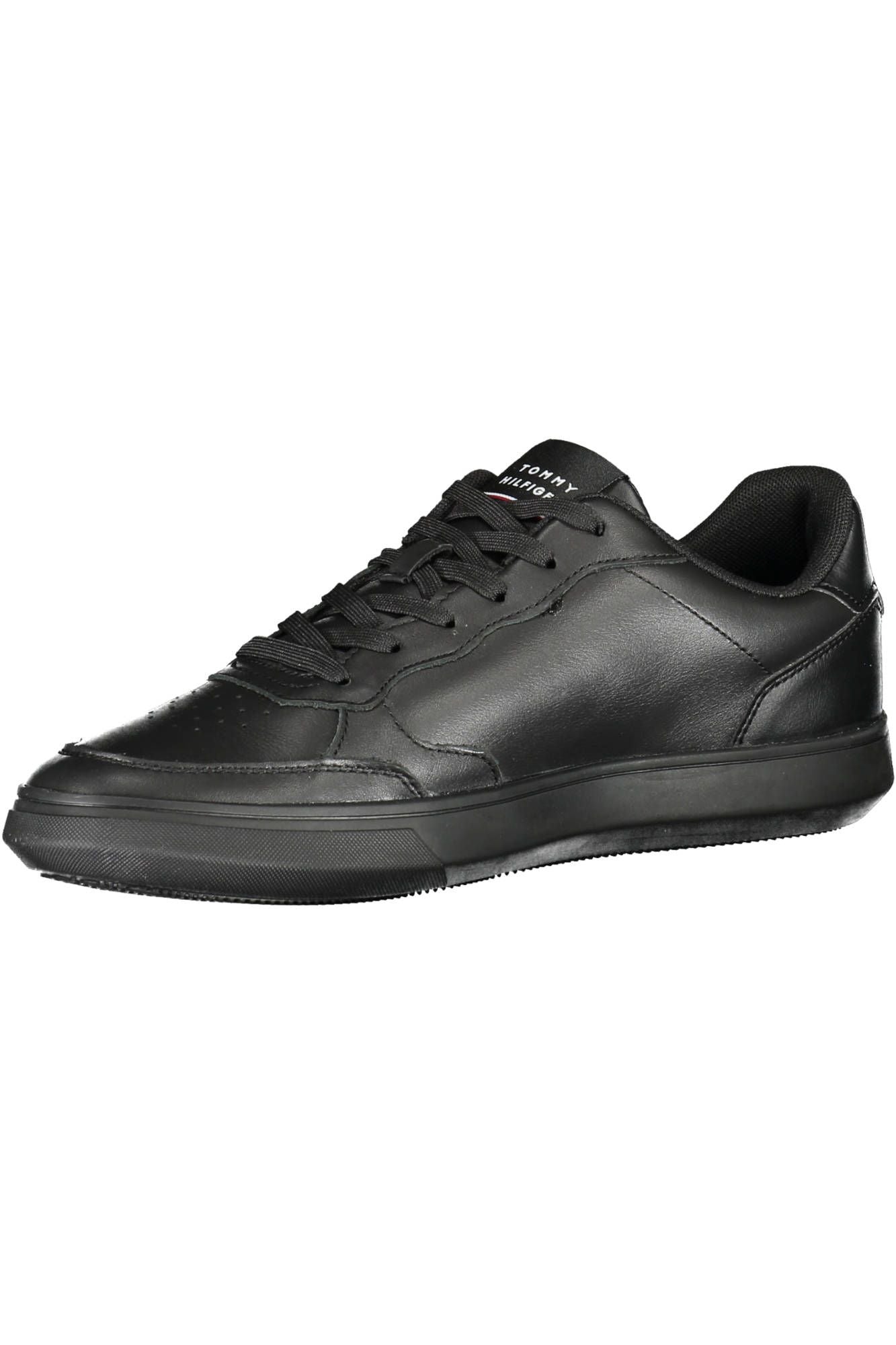 Black Leather Men Sneaker