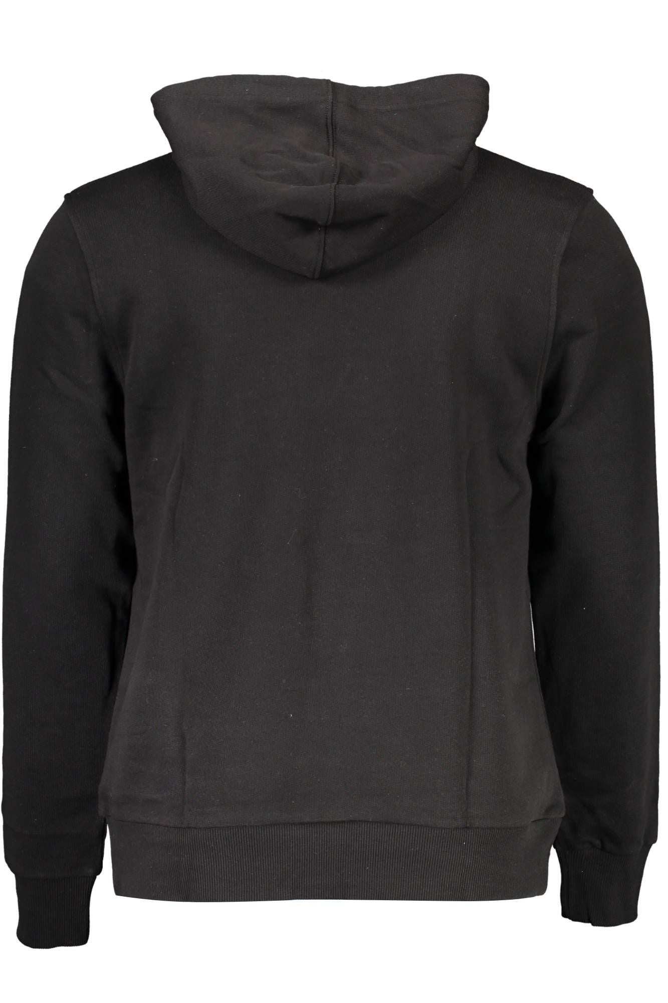 Black Cotton Men's Sweater