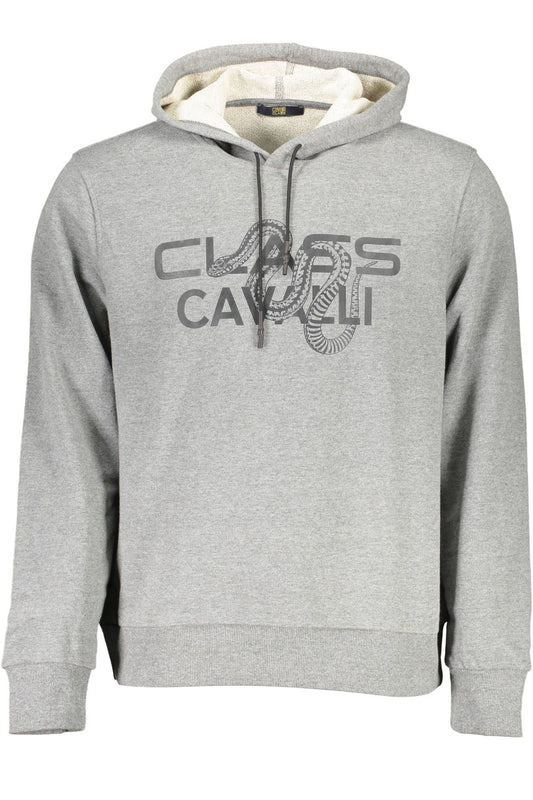 Gray Cotton Men Sweatshirt