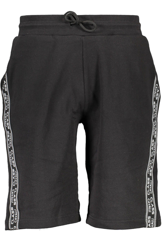 Black Cotton Men Short