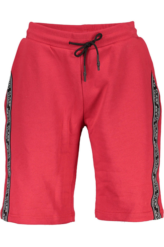 Red Cotton Men Short
