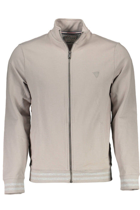 Beige Cotton Men Sweater
