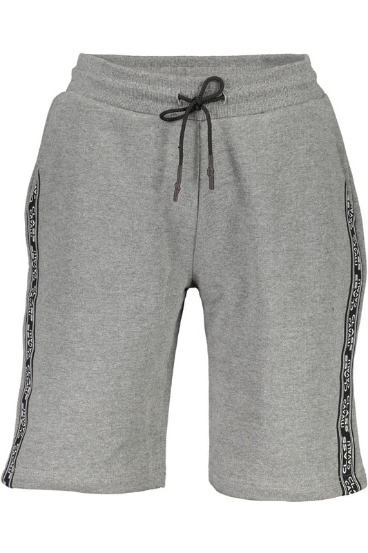 Gray Cotton Men Shorts