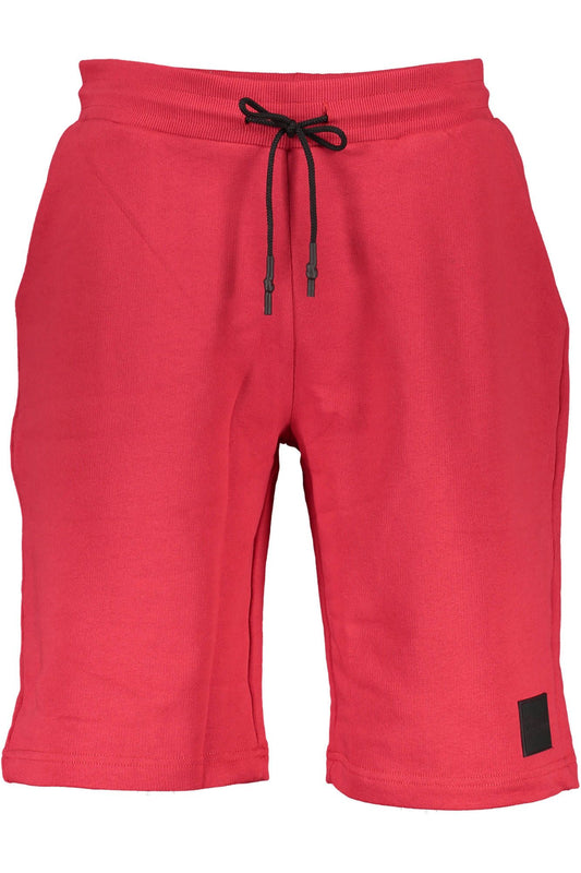 Red Cotton Men Short