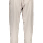 Beige Cotton Men's Sports Pants