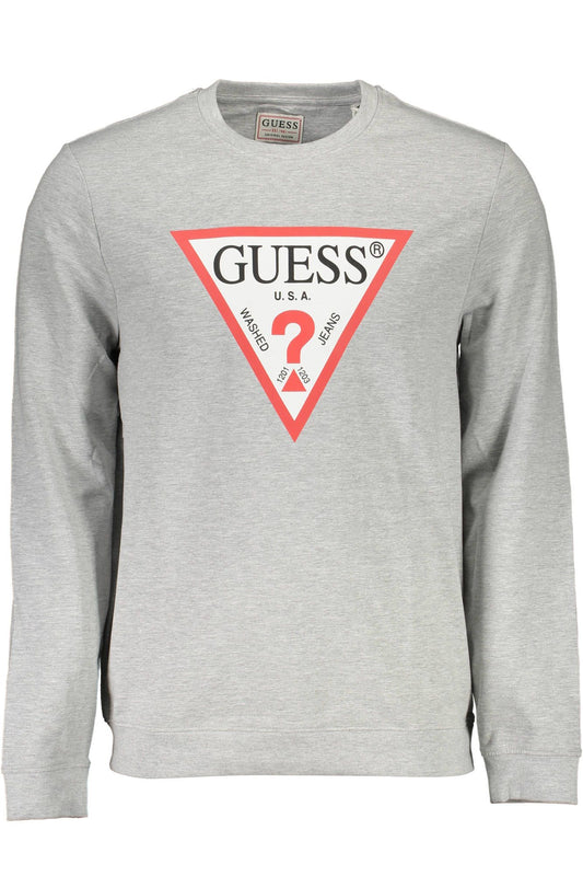 Gray Cotton Men Sweater