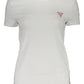 White Cotton Women T-Shirt