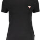 Black Cotton Women T-Shirt