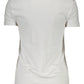White Cotton Women T-Shirt
