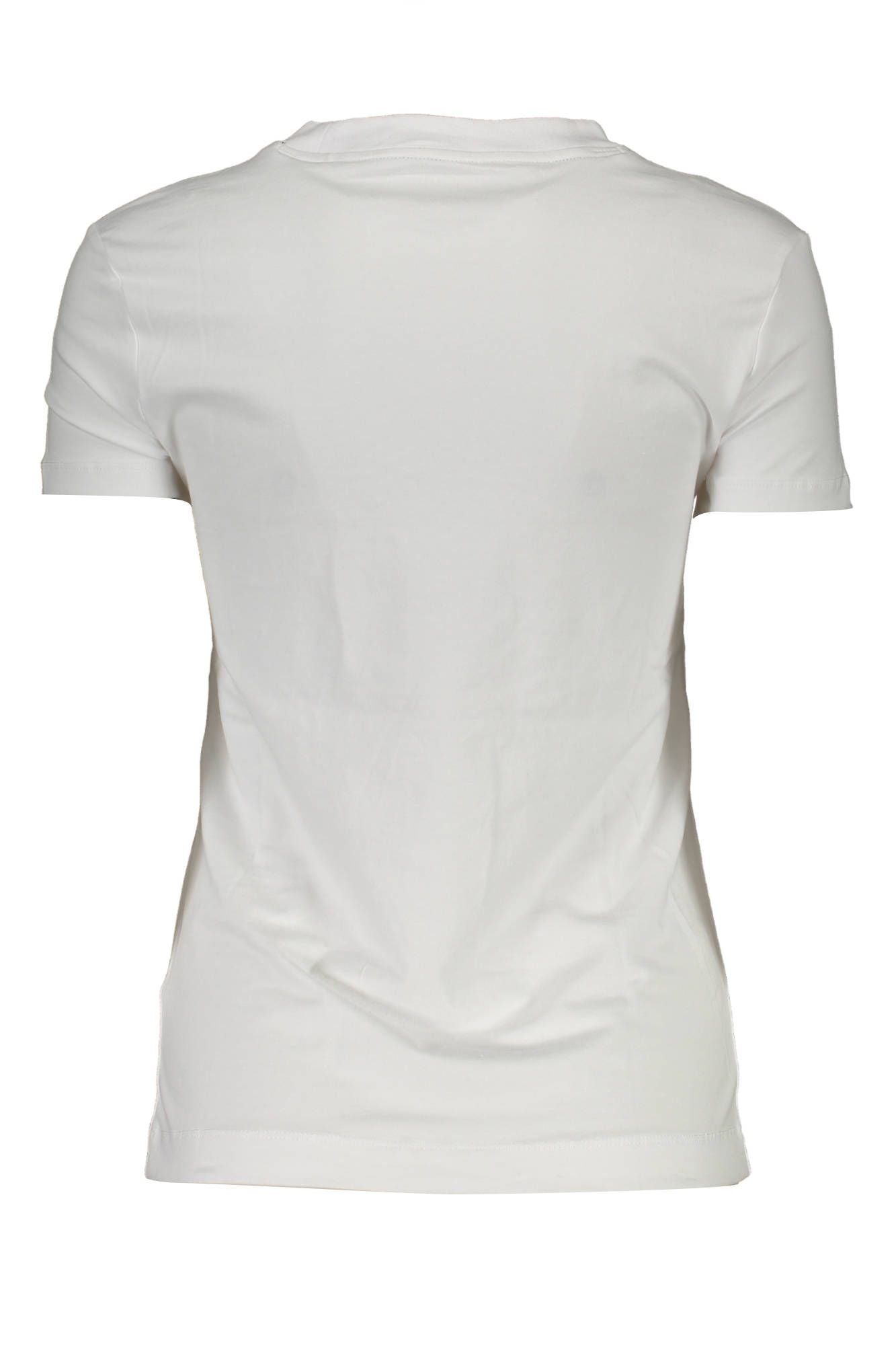 White Cotton Women T-Shirt
