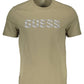 Green Cotton Men T-Shirt