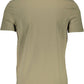 Green Cotton Men T-Shirt