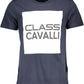 Blue Cotton Men T-Shirt