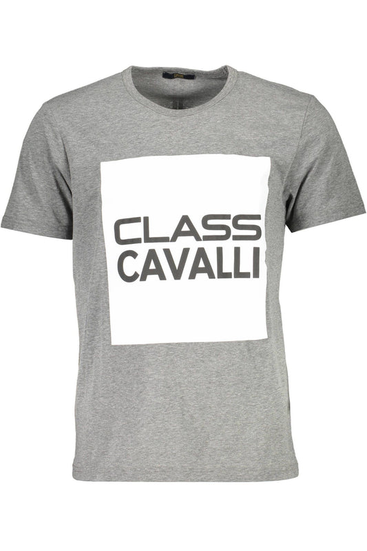 Gray Cotton Men T-Shirt